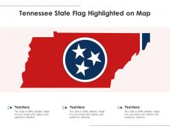 Tennessee state flag highlighted on map