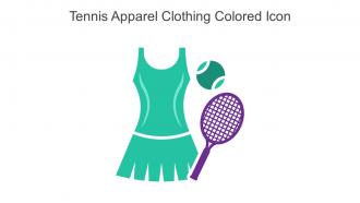 Tennis Apparel Clothing Colored Icon In Powerpoint Pptx Png And Editable Eps Format