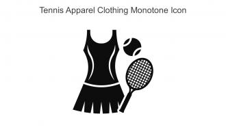 Tennis Apparel Clothing Monotone Icon In Powerpoint Pptx Png And Editable Eps Format