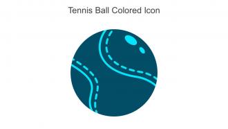 Tennis Ball Colored Icon In Powerpoint Pptx Png And Editable Eps Format