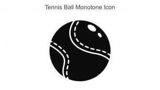 Tennis Ball Monotone Icon In Powerpoint Pptx Png And Editable Eps Format