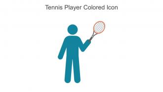 Tennis Player Colored Icon In Powerpoint Pptx Png And Editable Eps Format