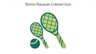 Tennis Racquet Colored Icon In Powerpoint Pptx Png And Editable Eps Format