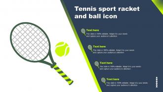 Tennis Sport Racket And Ball Icon