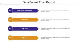 Term Deposit Fixed Deposit Ppt Powerpoint Presentation Slides Background Designs Cpb