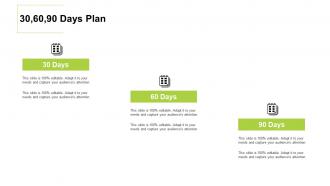 Term sheet template 30 60 90 days plan ppt summary slide download
