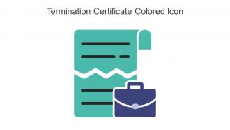 Termination Certificate Colored Icon In Powerpoint Pptx Png And Editable Eps Format