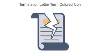 Termination Letter Term Colored Icon in powerpoint pptx png and editable eps format