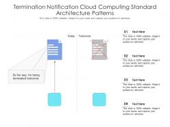 Termination notification cloud computing standard architecture patterns ppt presentation diagram