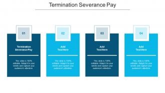 Termination Severance Pay Ppt Powerpoint Presentation Model Microsoft Cpb