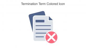 Termination Term Colored Icon in powerpoint pptx png and editable eps format