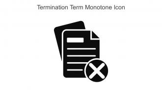 Termination Term Monotone Icon in powerpoint pptx png and editable eps format