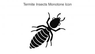 Termite Insects Monotone Icon In Powerpoint Pptx Png And Editable Eps Format