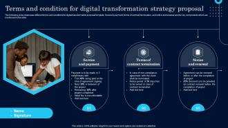 Terms And Condition For Digital Transformation Strategy Proposal Ppt Icons