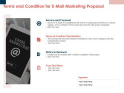 Terms and condition for e mail marketing proposal ppt powerpoint picture