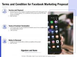 Terms and condition for facebook marketing proposal ppt powerpoint presentation ideas show