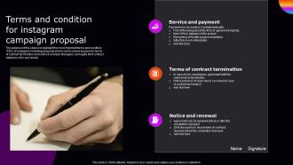 Terms And Condition For Instagram Campaign Proposal