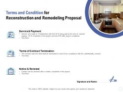 Terms and condition for reconstruction and remodeling proposal ppt powerpoint presentation summary