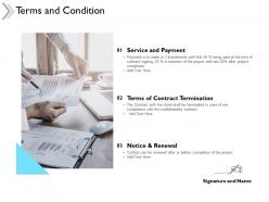 Terms And Condition Notice And Renewal Ppt Powerpoint Presentation Model