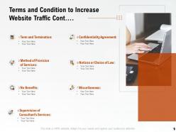 Terms and condition to increase website traffic cont ppt powerpoint icons