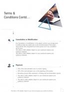 Terms And Conditions Contd Ux Ui Proposal One Pager Sample Example Document