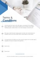 Terms And Conditions Content Marketing Strategy Proposal One Pager Sample Example Document
