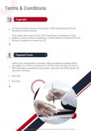 Terms And Conditions Copywriting Services Proposal One Pager Sample Example Document
