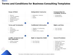 Terms and conditions for business consulting templates ppt powerpoint styles inspiration