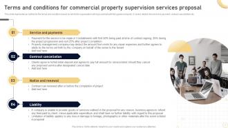 Terms And Conditions For Commercial Property Supervision Services Proposal