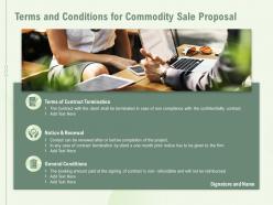 Terms and conditions for commodity sale proposal ppt powerpoint presentation file