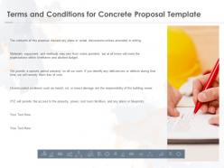 Terms and conditions for concrete proposal template ppt powerpoint presentation infographic template