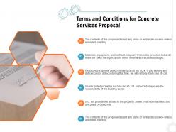 Terms and conditions for concrete services proposal ppt powerpoint presentation icon designs
