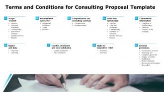 Terms and conditions for consulting proposal template ppt clipart