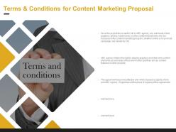 Terms and conditions for content marketing proposal ppt powerpoint presentation ideas