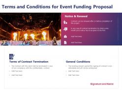 Terms and conditions for event funding proposal ppt powerpoint example 2015