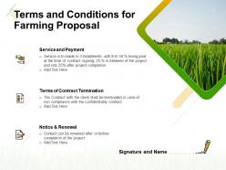 Terms and conditions for farming proposal ppt powerpoint presentation images