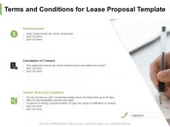 Terms and conditions for lease proposal template ppt powerpoint presentation summary