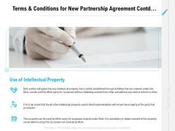 Terms and conditions for new partnership agreement contd ppt formats