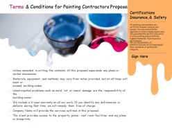 Terms and conditions for painting contractors proposal ppt powerpoint presentation styles
