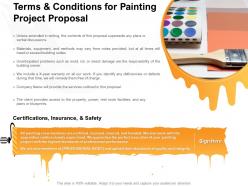 Terms and conditions for painting project proposal ppt powerpoint presentation aids