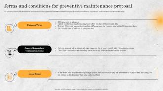 Terms And Conditions For Preventive Maintenance Proposal Ppt Ideas Example Introduction