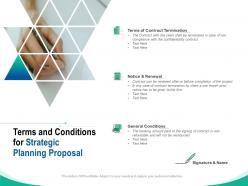 Terms And Conditions For Strategic Planning Proposal Ppt Powerpoint Model