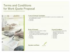 Terms and conditions for work quote proposal ppt powerpoint presentation ideas themes