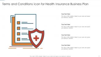 Terms and conditions icon for health insurance business plan