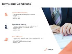 Terms and conditions insurance ppt powerpoint presentation file summary
