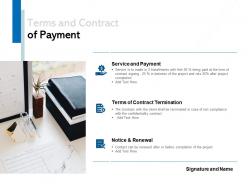 Terms and contract of payment ppt powerpoint presentation file guidelines