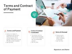 Terms and contract of payment ppt powerpoint presentation slides example file