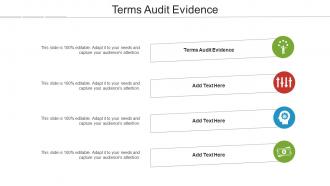 Terms Audit Evidence Ppt Powerpoint Presentation File Summary Cpb