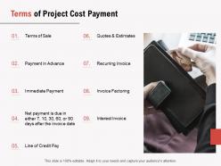 Terms of project cost payment ppt powerpoint presentation infographic template themes