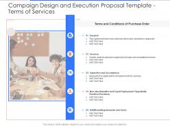 Terms of services campaign design and execution proposal template ppt powerpoint styles